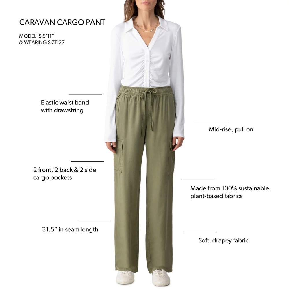 NWT Social Standard by Sanctuary Women's Cargo Pant - Picture 3 of 8